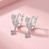 Boucles d'oreilles clous en argent sterling 925 AYGYF080-DA, torsadées et lisses, style Huggie, minimalistes, pour femme, bijoux à porter au quotidien