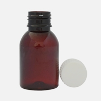 Bouteille en plastique PET de 60 ml pour liquide oral médicinal avec bouchon à vis et capuchon doseur – Conception de bouteille en plastique de haute qualité