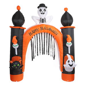 Arco inflable de <span class=keywords><strong>Halloween</strong></span> con luces LED, adornos navideños de terror fantasma <span class=keywords><strong>para</strong></span> el hogar, jardín y centro comercial, suministros de <span class=keywords><strong>Halloween</strong></span> - Product Image 1