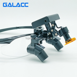 5x Lupas dentales Lupa binocular quirúrgica Ángulo diédrico de 45 grados con lupa de faro Led desmontable de 5W para cirugía - Product Image 1