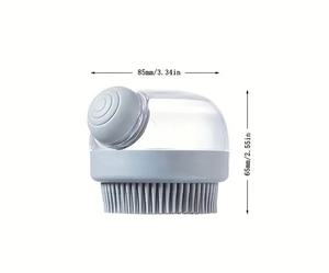 Cepillo de peine para champú, cepillo de pelo con infusión de líquido, masajeador de limpieza de cabeza, masajeador de cuero cabelludo para Baño de mascotas, cepillo exfoliante corporal multifuncional - Product Image 6