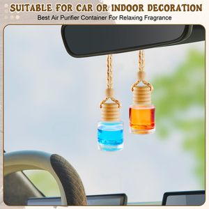 Wholesale 8ml Round Glass <b>Car</b> Perfume Bottle with Screw Cap <b>Decal</b> Surface and Multi-Printing Options - Product Image 4