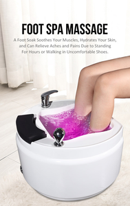 Venta Directa de Fábrica: Bañera de Hidromasaje para Pies con Luces LED de Colores, Diseñada Especialmente para Salones de Terapia Podal - Product Image 4