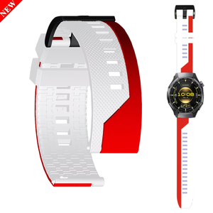 Correa deportiva ajustable de silicona suave con diseño de bucle deportivo, adecuada para accesorios de reloj <span class=keywords><strong>Amazfit</strong></span> <span class=keywords><strong>GTR</strong></span> 4/3 Pro de 22 mm. - Product Image 5