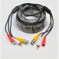 Câble de caméra de vidéosurveillance BNC DC RCA 3-en-1 personnalisé coaxial avec blindage tresse compatible avec iPhone-pour caméras de vidéosurveillance