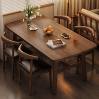 Mesa de Comedor para el Hogar, Diseño Moderno, Hierro, No Plegable, Apta para Apartamentos Pequeños, Restaurantes de Comida Rápida, Conjuntos para Cadenas de Restaurantes