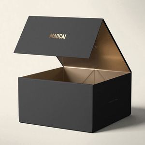 Custom Size Recyclable Cardboard Paper Hard Rigid Magnet Box Packaging Luxury Folding Magnetic Gift Box With Magnetic Lid