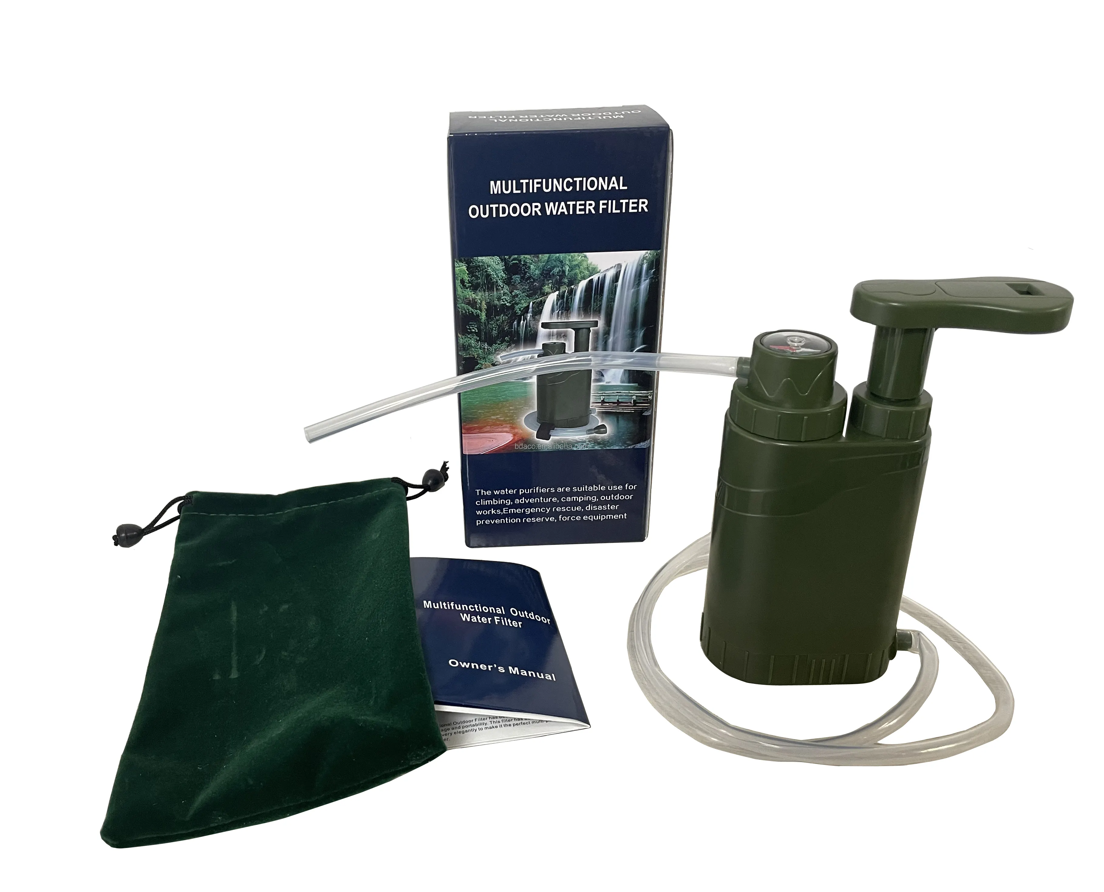 portable hand pump water filter survivor filter 3 Filter Stages, Outdoor Emergency and Survival Gear - Camping, Hiking