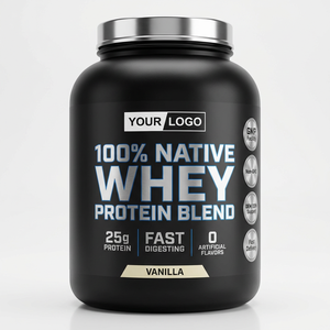 Protéine de lactosérum isolée OEM, 25 g de protéines par dose, croissance musculaire, complément sportif, saveur vanille, marque privée - Product Image 1
