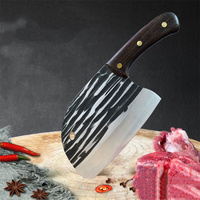 Couteau de cuisine commercial en acier inoxydable robuste Logo personnalisé couteau d'abattage de vache à trancher les tomates côtelettes d'os pointues pour les chefs