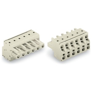 <strong>721</strong>-2206/026-000 lighting connector plug-in mounting female push-in 16A, 6-pole, 6-way, 1000V, <strong>721</strong> series for PLC - Product Image 1