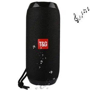 爆炸性型号T & G TG117便携式无线立体声扬声器户外运动防水便携式支持辅助音频和调频功能