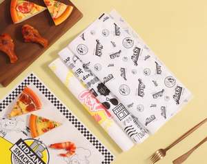 Papel de Envolver Alimentos para Hamburguesas y Sándwiches, Recubierto de PE, Ecológico, Impreso, Resistente a la Grasa, Blanco Mg, Recubierto por una Cara - Product Image 6