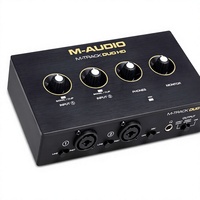 Interfaz de Audio M-AUDIO M-Track Duo HD, Grabación de 24 bits y 192 kHz, Transmisión USB-C, 2 Entradas XLR TRS, 2 Salidas TRS, Paquete de Software