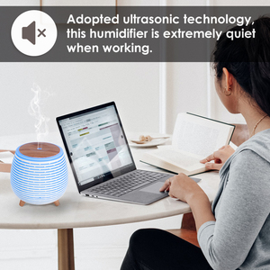 Xách tay mini Máy tạo độ ẩm không khí USB siêu âm tinh dầu khuếch tán hộ gia đình bầu không khí hương thơm 7C LED đèn bàn nước hoa - Product Image 3