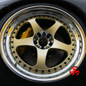 Rines Forjados de Dos Piezas de 18 19 20 21 22 Pulgadas, Personalizados, de Lujo, Color Dorado, para <span class=keywords><strong>Nissan</strong></span> Skyline <span class=keywords><strong>GTR</strong></span> R32 R33 R34 370z, Gran Venta - Product Image 1