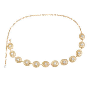 قلادة زر بطن على الطراز العرقي البوهيمي الأوروبي والأمريكية مجوهرات نسائية من سبيكة مطلية بالذهب سلسلة جسم على شكل قلب - Product Image 5