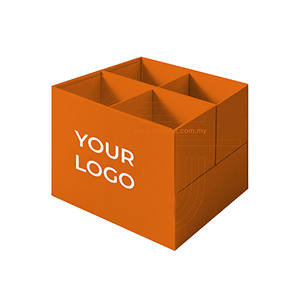 Boîte à dessert personnalisée de haute qualité avec 8 12 16 séparateurs Emballage cadeau pour cupcake recyclé - Product Image 1