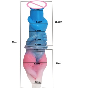 FAAK New Arrival Female Masturbate Penis Sex Toys Women Lesbian Double Ended <b>Dildo</b> for Women Realistic - Product Image 5
