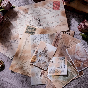 45 Uds diario basura Vintage DIY Material suministros de papel álbum de recortes papel decorativo Retro arte antiguo diario artesanal - Product Image 2