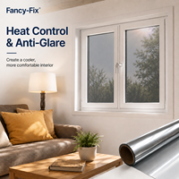 Film auto-adhésif en vinyle pour fenêtre miroir à sens unique Protection UV teinte pour fenêtre solaire pour la maison