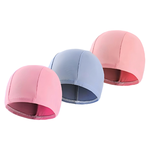 Bonnet <span class=keywords><strong>de</strong></span> bain à séchage rapide 82% nylon + 18% élasthanne couleur unie - Léger, durable, élastique, protection des oreilles, confortable pour l'entraînement unisexe - Product Image 6