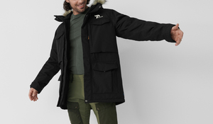 Chaqueta de plumón con cuello de piel grande para hombre clásica personalizada, prendas de vestir de invierno impermeables y cálidas con chaqueta de plumón de ganso para hombre - Product Image 2