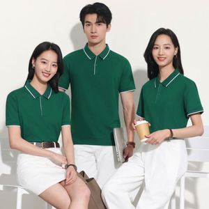 เสื้อโปโลปักโลโก้ตามสั่ง ผู้ชาย ผู้หญิง ผ้าฝ้ายผสมโพลีเอสเตอร์ สำหรับพนักงานธุรกิจ ชุดยูนิฟอร์มพรีเมียม เสื้อกอล์ฟ - Product Image 3