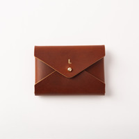 Porte-cartes en cuir PU de style enveloppe, grande capacité, pour cartes de crédit et d'identité, organisateur de portefeuille, vente en gros