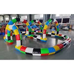 Pista Inflable para Karts, Pista de Carreras Inflable para Go Karts, Pista Inflable para Didi Car, Juego de Carreras Divertido para Niños al Aire Libre - Product Image 6