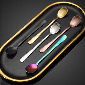 Cuchara dorada de acero inoxidable 304 para condimentos, mini cuchara para agitar café y té, para postre, miel, helado, uso para adultos y niños - Product Image 4