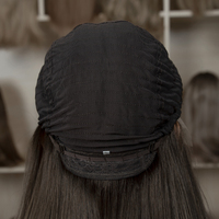 Perruque Juive Orthodoxe Luxe Cheveux Humains Russes Vierge Européens Platine de Haute Qualité, Certifiée par un Rabbin, Perruque Casher avec Dessus en Dentelle