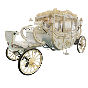 Carrozza a cavallo per matrimonio elegante carrozza per matrimonio indiano principessa Buggy per famiglie reali - Product Image 1