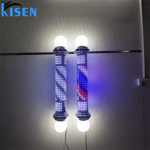 <span class=keywords><strong>Venta</strong></span> directa <span class=keywords><strong>de</strong></span> fábrica <span class=keywords><strong>de</strong></span> Kisen, peluquería tradicional, poste <span class=keywords><strong>de</strong></span> peluquero usado <span class=keywords><strong>en</strong></span> la pared, letrero LED <span class=keywords><strong>de</strong></span> barbería, luz colgante para la <span class=keywords><strong>venta</strong></span> - Product Image 5