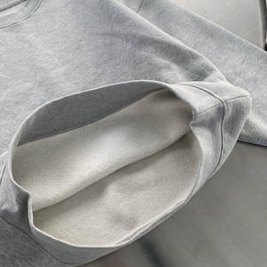 Vintage francese spugna con Zip personalizzata larga in tinta unita 440 Gsm di alta qualità 100% cotone pieno cerniera Plain Streetwear uomo grigio felpa con cappuccio - Product Image 4