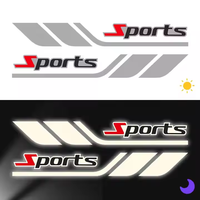 Autocollant de rétroviseur professionnel personnalisé pour voitures de sport Autocollant de logo de voiture étanche