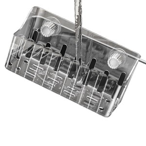 Kitchen Storage Rack With Suction Cups For Sink Organizer Multipurpose Portable Dish Drying Basket 4-7.9in Depth - Product Image 1