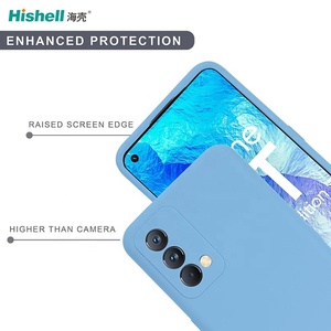Coque de téléphone portable en silicone liquide bleu marine avec doublure en microfibre compatible avec Realme GT <span class=keywords><strong>Master</strong></span> - Product Image 4