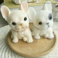Jouet anti-stress innovant et adorable en TPE, figurine réaliste de bouledogue français, poupée animale Tongleyuan pour garçons et enfants