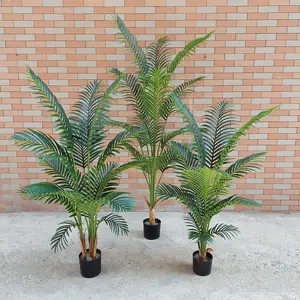 Bonsai Palmboom Plastic Groene Plant Kunstmatige Palmboom Bonsai Plant Voor Decoratie