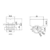 Sceau de sécurité électrique en plastique haute sécurité AH-MS103 pour compteurs – Scellés anti-effraction pour compteurs