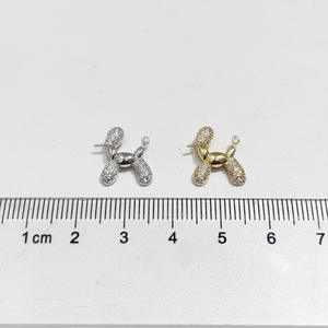 Accesorios de Perlas 31478DIY, Colgante de Plata S925 con Cuentas Redondas de 4-6 mm, Base Vacía para Colgante de Perro en Oro/Plata - Product Image 4