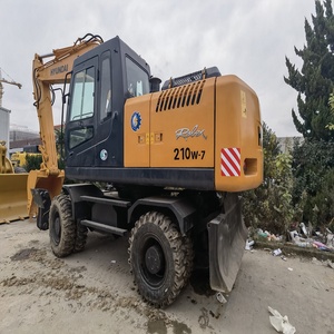 รถขุดล้อยางมือสองของแท้จากเกาหลี Hyundai 210w-7 รุ่น 210w-7 Hyundai 21 ตัน ขาย - Product Image 4