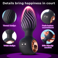 Lampe anale télécommandée, dilatateur anal, lumière clignotante, plug anal en métal coloré, plug LED, jouets sexuels anaux pour femmes