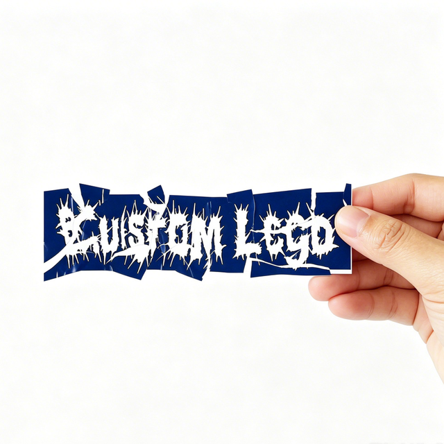 Custom Die Cut Logo Printing Destructible Fragile Eggshell Label Stickers Custom One-time Use Fragile Paper Label Stickers