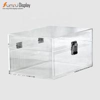 Boîte cadeau en acrylique avec logo de taille personnalisée en gros Boîte transparente en plexiglas avec serrure Boîte cadeau de mariage Cadeaux
