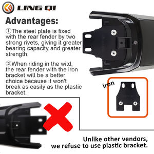 Garde-boue arrière modifié et allongé pour <span class=keywords><strong>Sur</strong></span> <span class=keywords><strong>Ron</strong></span> Light Bee X et S. Garde-boue arrière extra long pour Surron, idéal pour le tout-terrain et la boue. - Product Image 3