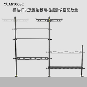 Estante plegable de aleación de aluminio para acampar al aire libre, 64x74x29 Cm, para almacenamiento de barbacoa y soporte para lámpara - Product Image 3