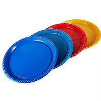 Assiettes en plastique jetables RTS pour barbecue extérieur Assiettes de fruits de 5 à 10 pouces Assiettes rondes Vaisselle de fête