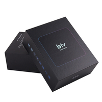 BTV express-Caja de regalo de embalaje negro premium, caja de TV con Cable, embalaje de regalo